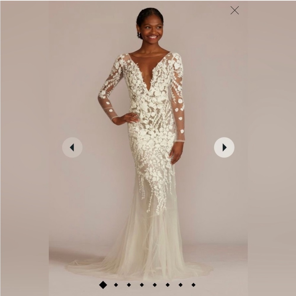 Galina Signature Illusion Bodysuit Wedding Dress